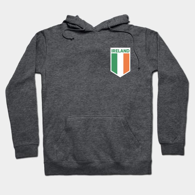 Ireland Flag Emblem Hoodie by SLAG_Creative